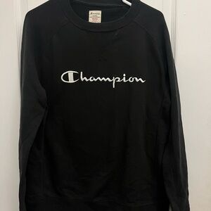 Champion Black Crewneck
